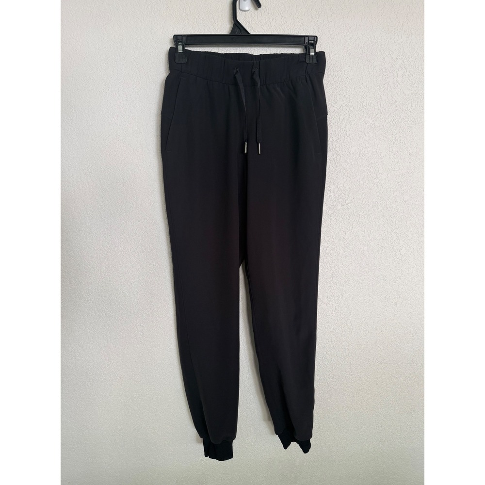 Lululemon On The Fly Jogger Black Luxtreme Travel Pants Size 2 LW5BZDS